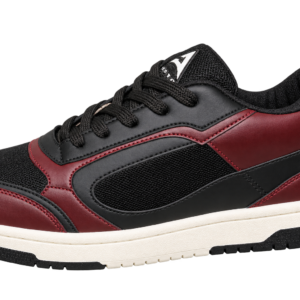 Burgundy and Black Chunky Trainer Sneaker